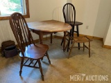 Drop Leaf Table and Misc. Chairs/Stools