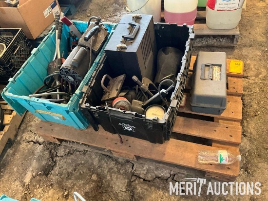 Pallet of shop tools