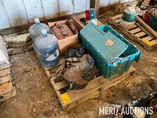 Pallet of boating accessories,