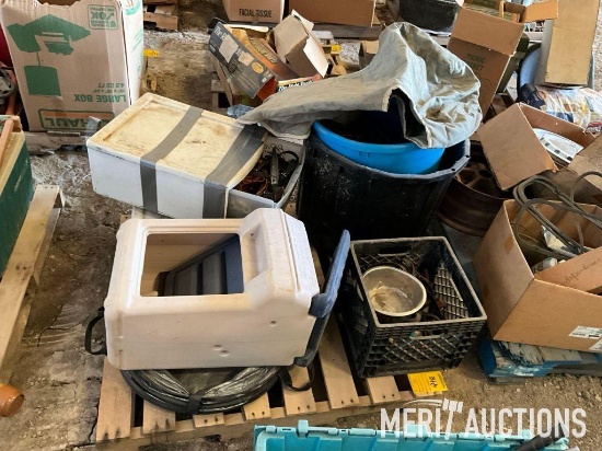 Pallet of horse equipment