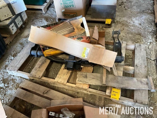 (2) Pallets of receiver hitch, other misc.
