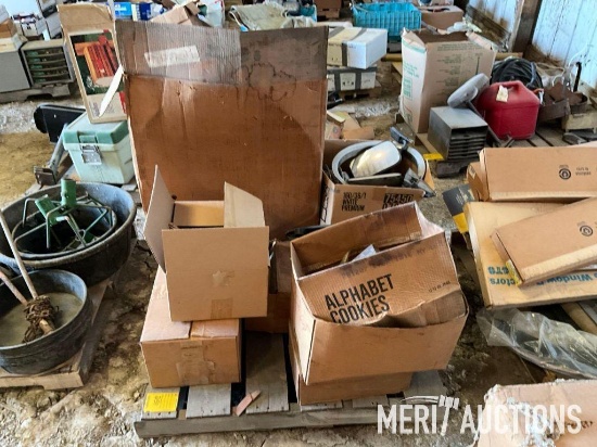 Pallet of car parts