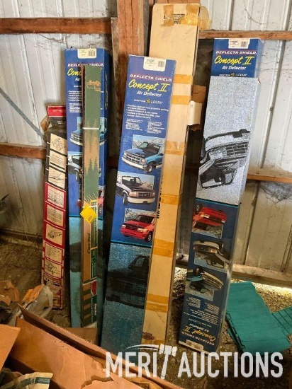 Deflector shields, tail gate protector, aluminum running board