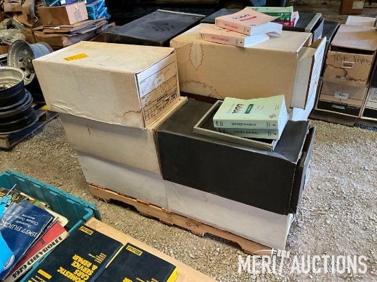 Pallet of shop manuals