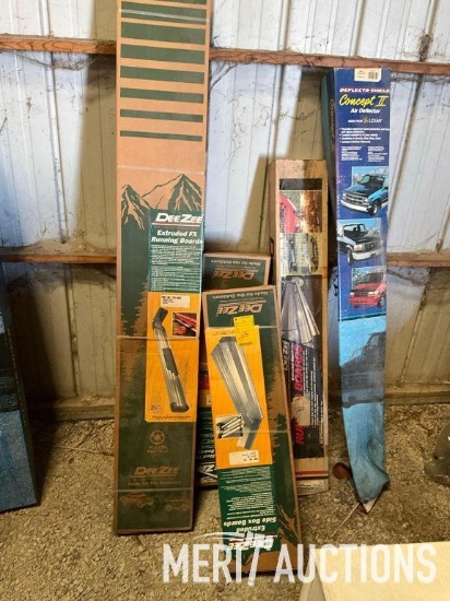 Aluminum running boards, and deflector shields