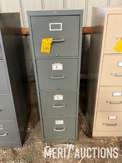 4 drawer metal file cabinet