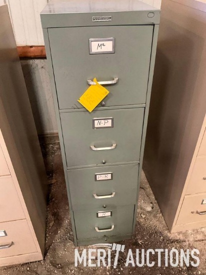4 drawer metal file cabinet