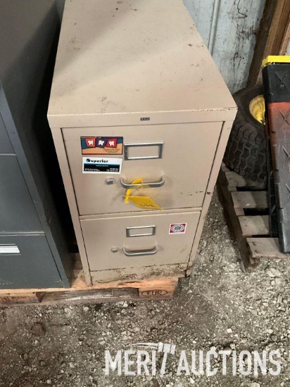 2 drawer metal file cabinet