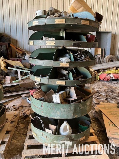 (4) tier rotating parts bin