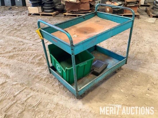 Metal roll around tool cart