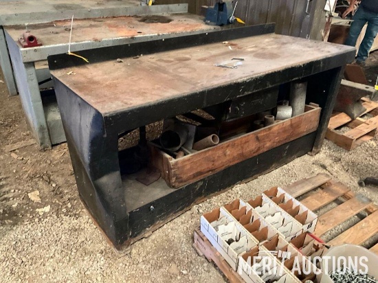 Metal shop table