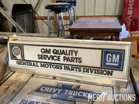 GM parts counter sign