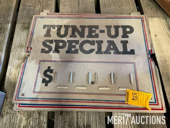 (4) metal special signs