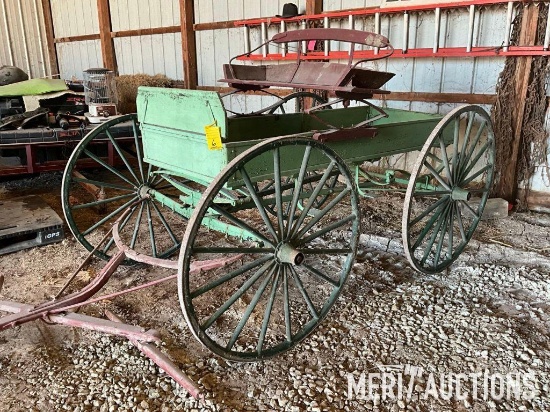 Vintage spring seat wagon