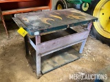 Steel rolling cart