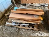 Pallet of floor mats, sun visors, misc. body trim