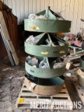 (4) tier rotating parts bin