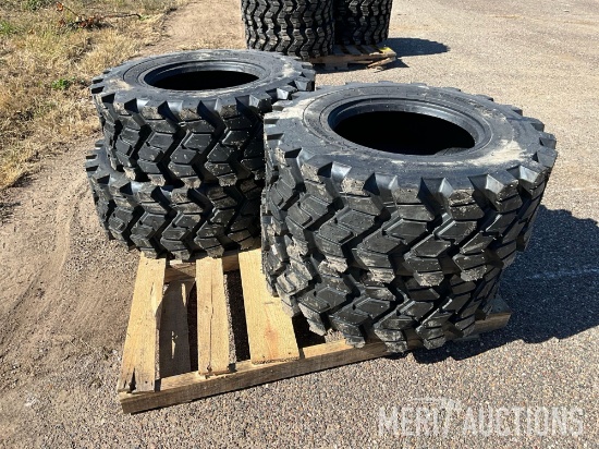 Set of 4 Forerunner 12-16.5 N.H.S. Skidsteer Tires