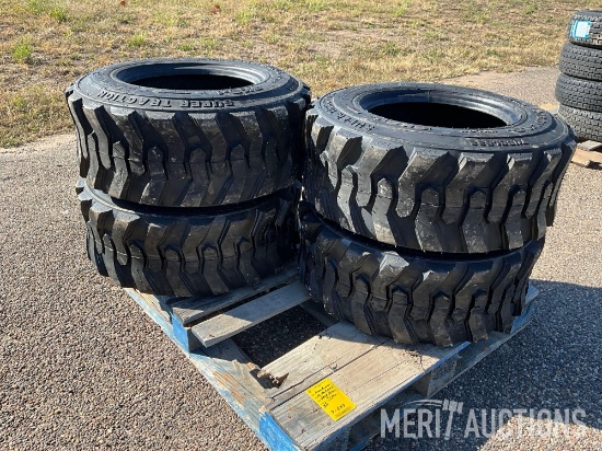 Set of 4 Forerunner 12-16.5 N.H.S. Skidsteer Tires