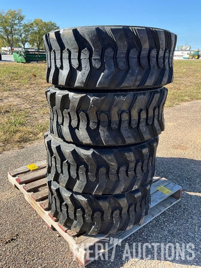 Set of 4 Forerunner 12-16.5 N.H.S. Skidsteer Tires