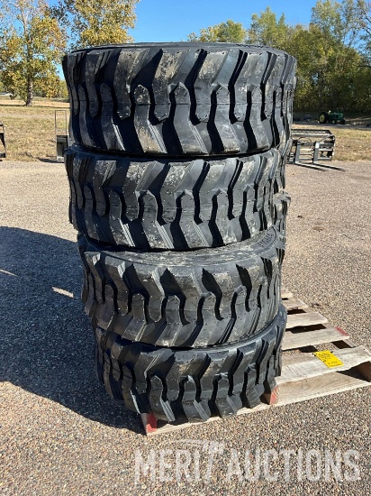 Set of 4 Forerunner 12-16.5 N.H.S. Skidsteer Tires