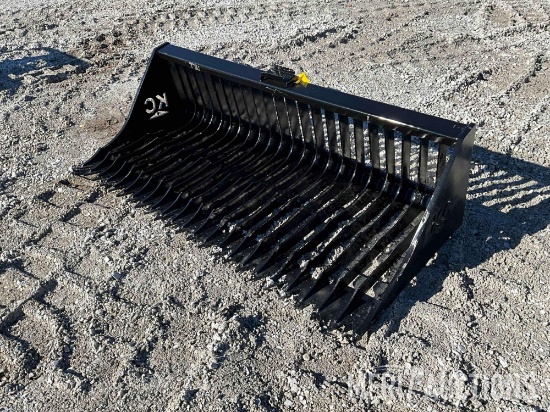 72in. Skidsteer Rock and Root Bucket