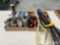 Zip ties, (2) Rivet guns and caulking gun