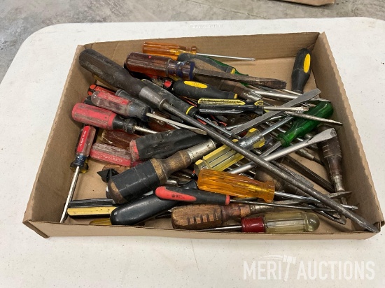 Flat of assorted screwdrivers