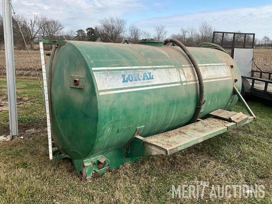 1500 gal. SS tank