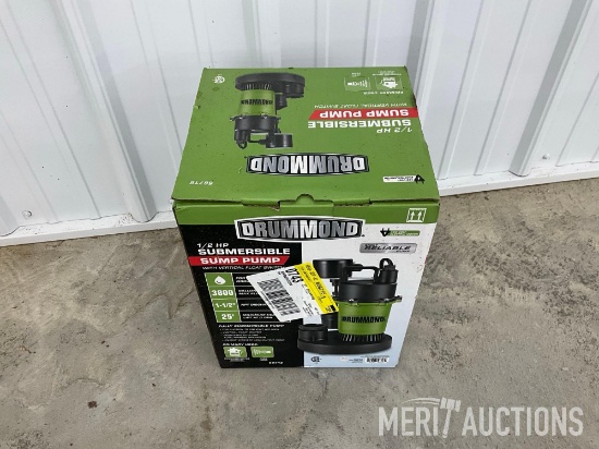 Drummond 1/2hp sump pump