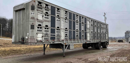 2003 Barrett 53ft. Double Deck Aluminum Hog Trailer