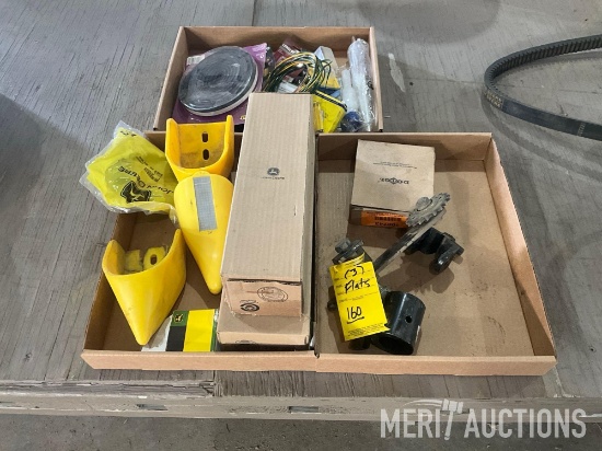 (3) flats of various equipment parts