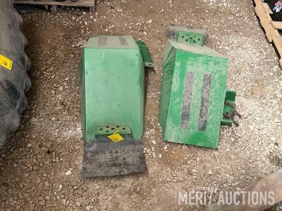 pair of John Deere 2WD tractor front fenders