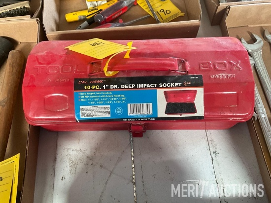 Cal-Hawk 1 inch drive deep impact socket set