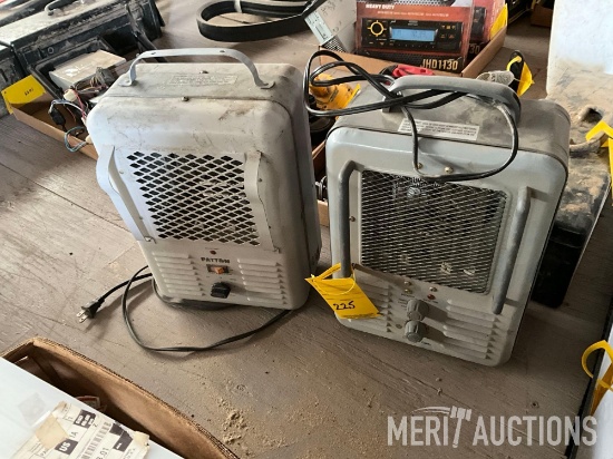 (2) electric space heaters