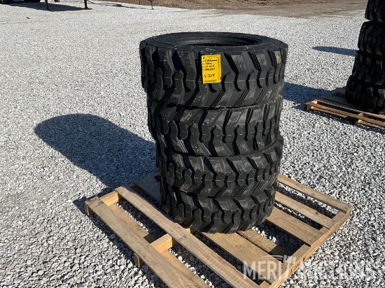 Set of 4 New Forerunner SKS-1 10-16.5 N.H.S. Skidsteer Tires