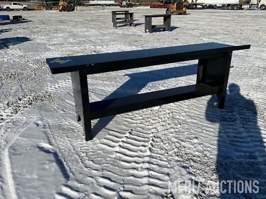 90in. Metal Work Bench