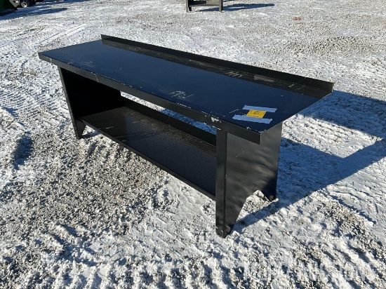 90in. Metal Work Bench