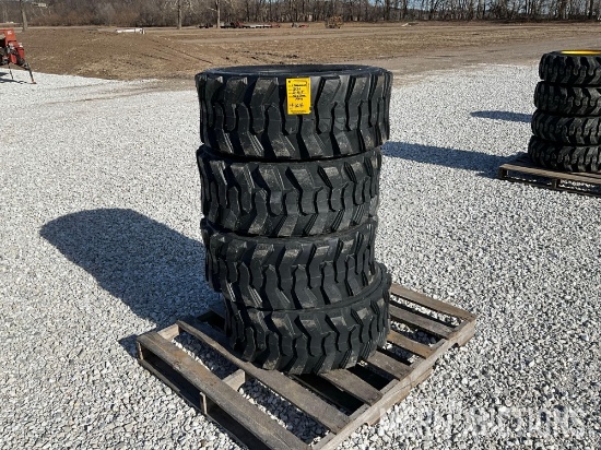 Set of 4 New Forerunner SKS-1 12-16.5 N.H.S. Skidsteer Tires