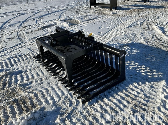 Skid Steer 76in. Single Cylinder Skeleton Bucket