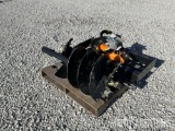 New Wolverine ADB-13-1218R Skidsteer Auger Attachment with 12in. and 18in. Bits