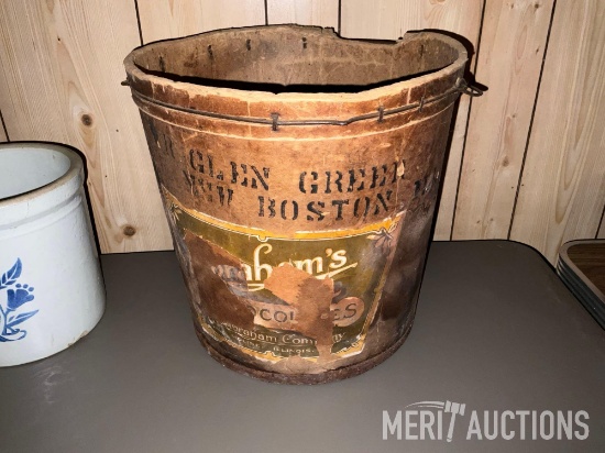 Antique candy bucket