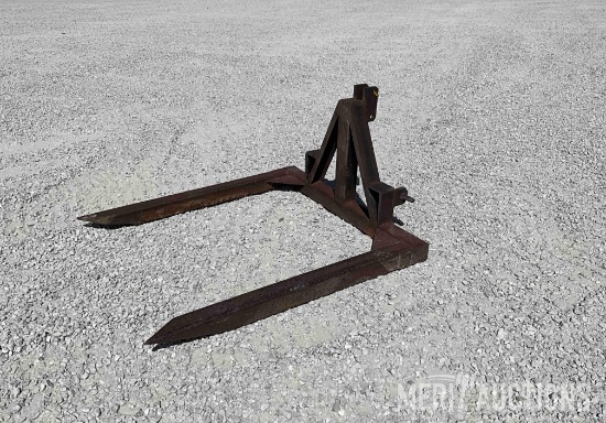 Shop Built 3pt. 2 Prong Bale Mover