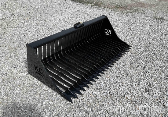 72in. Skid Steer Fine Skeleton Bucket High Side