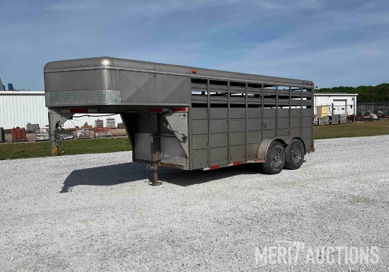 2004 Delta 6ft. 6in.x 16ft. GN Steel Livestock Trailer