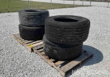 Set of (4) Michelin 445/50R22.5 Tires