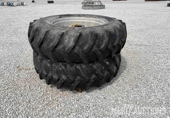 Goodyear 18.4x34 Rims and Tires w/8 Bolt Rims