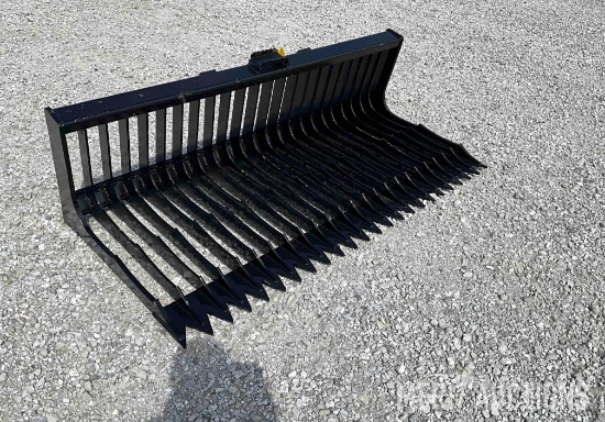 72in. Skid Steer Fine Skeleton Bucket Low Side