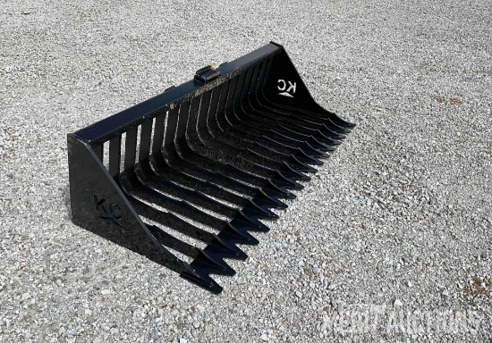 76in. Skid Steer Skeleton Bucket High Side