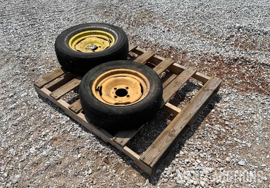 Set of (2) 4 Bolt Rims and Tires